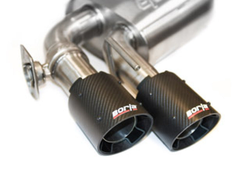Borla 17-18 Chevrolet Camaro ZL1 6.2L V8 S Type Catback Exhaust w/ Dual Mode Valves CF Black Anod 140726CFBA