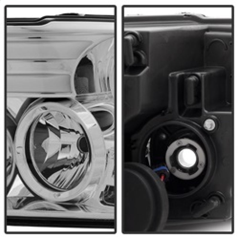 Spyder Dodge Ram 13-15 Projector Headlights Light Bar DRL Chrome PRO-YD-DR13-LBDRL-C 5080905