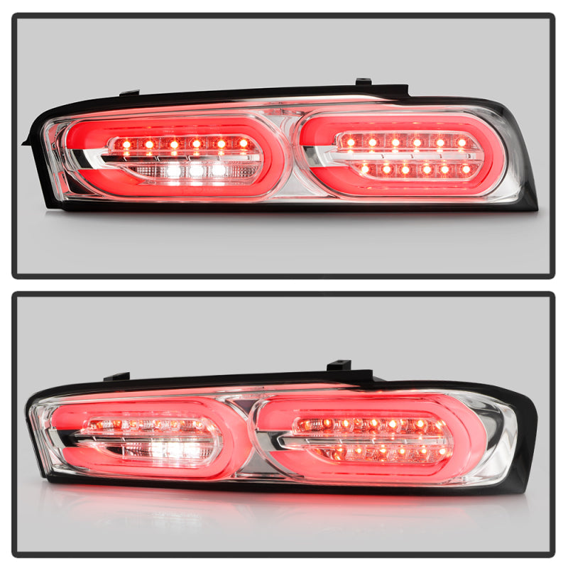 Spyder Chevy Camaro 16-18 (Do Not Fit Halogen Model) LED Tail Lights Chrome ALT-YD-CCAM16LED-SEQ-C 5087249
