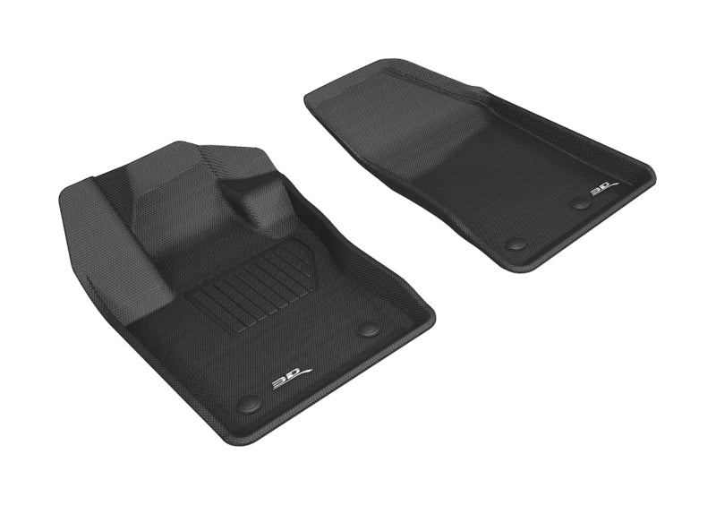 3D MAXpider 2017-2020 Jeep Compass Kagu 1st Row Floormat - Black L1JP01611509