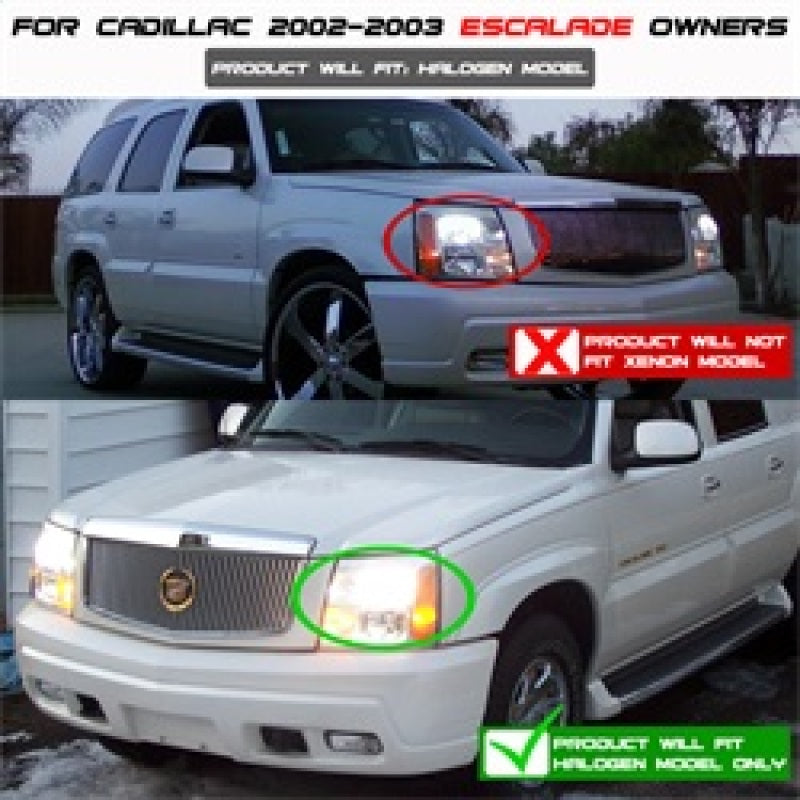 Spyder Cadillac Escalade 02-06 Projector Halogen Model- LED Halo DRL Chrm PRO-YD-CE02-DRL-C 5037930
