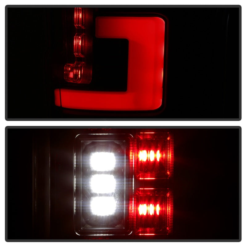 Spyder 17-18 Ford F-250 Super Duty (Excl LED Models) LED Tail Lights - Blk Smk (ALT-YD-FS17-LED-BSM) 5085597