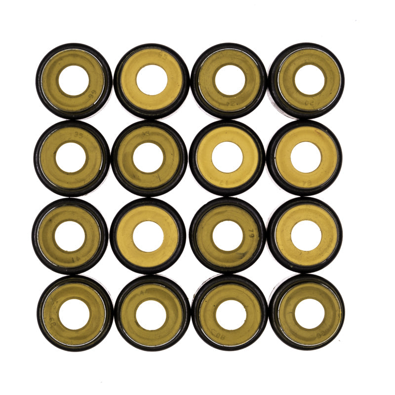 Cometic Gasket Cometic .265in x .500in x .555in x .645in Metal Jacket Valve Stem Seal - Yellow - 16 Pack 3214V-16