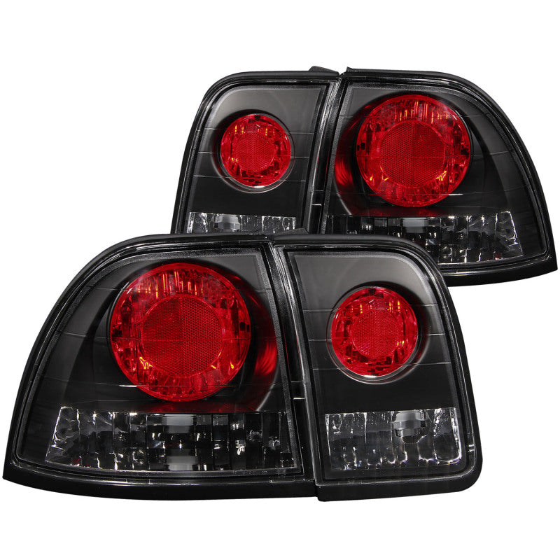 Anzo 1996-1997 Honda Accord Tail lights Black