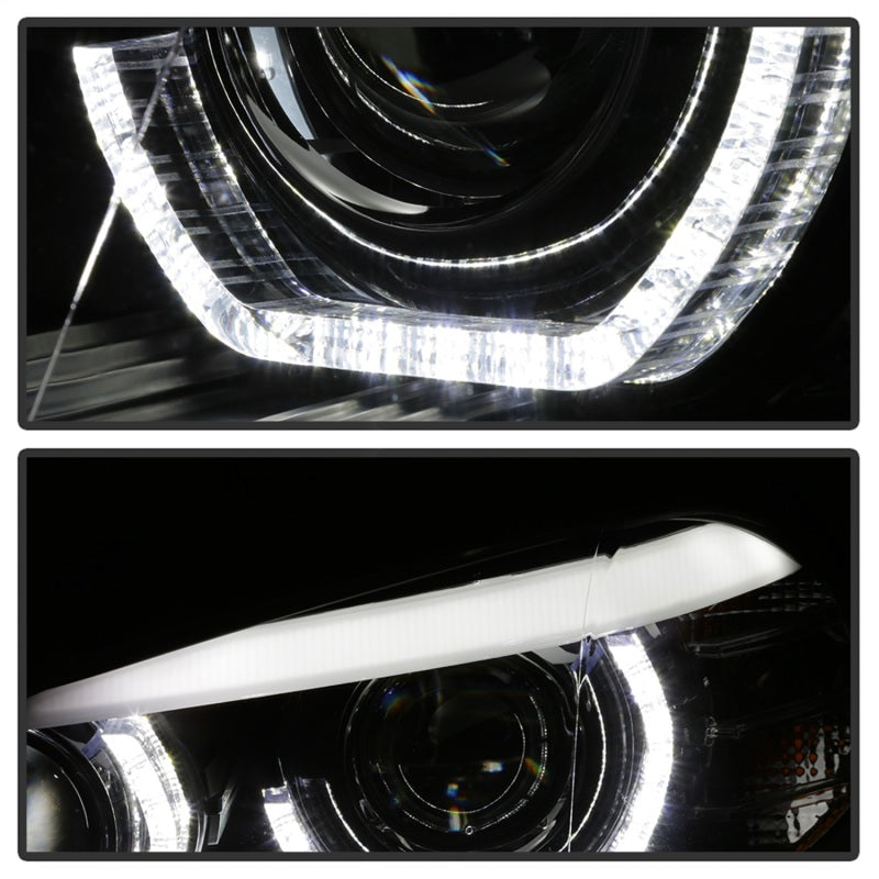 Spyder 07-10 BMW X5 E70 (HID Models Only) Projector Headlights - Black PRO-YD-BMWE7007-AFSHID-BK 5085481
