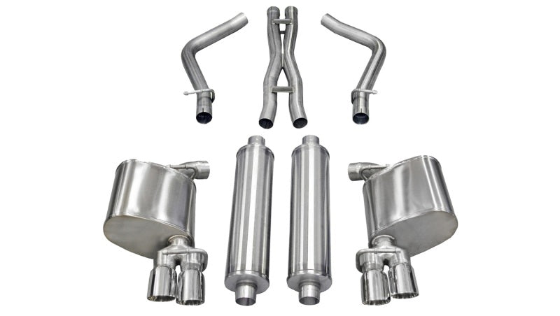 Corsa Performance 11-13 Dodge Charger R/T 5.7L V8 Polished Sport Cat-Back Exhaust