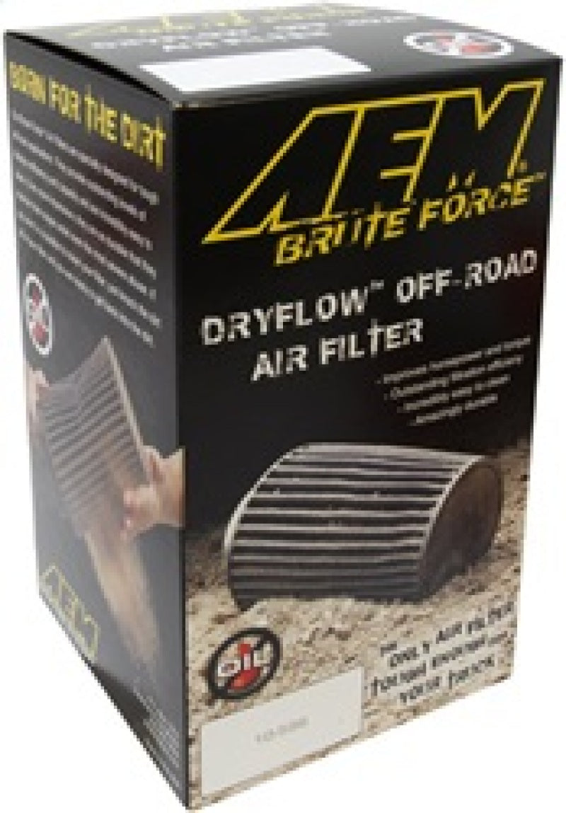 AEM Induction AEM Dryflow 3.5in. X 7in. Round Tapered Air Filter 21-2047BF