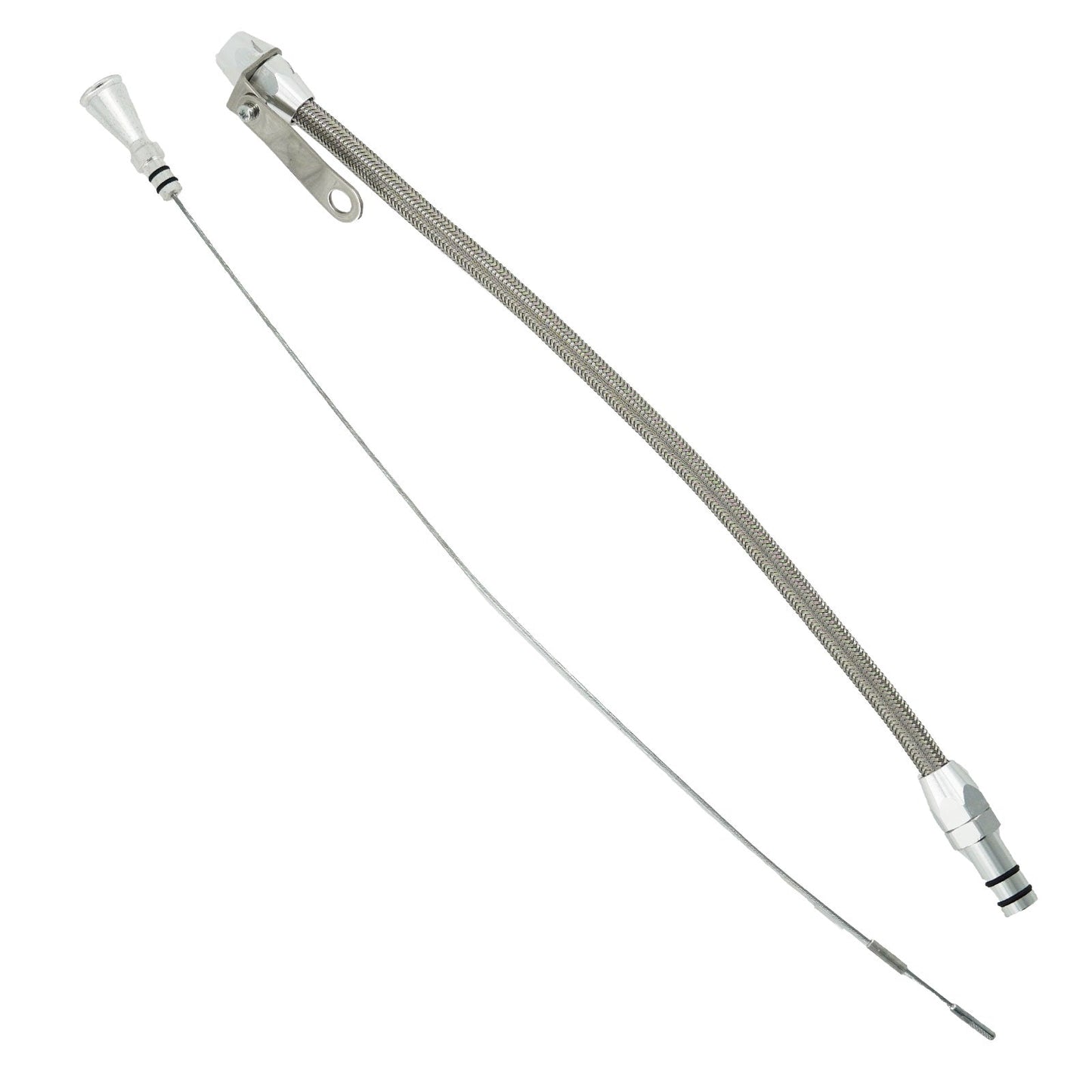 Billet Aluminum JZ Braided Transmission Fluid Dipstick 1JZ 2JZ Supra Swap 1J 2J