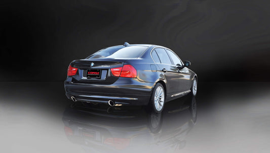 Corsa [OPEN BOX] 3.5 IN Cat-Back Single 4.0 IN Tips (14861) Sport Sound Level | 2007-2012 BMW 335i E90 E91 E92