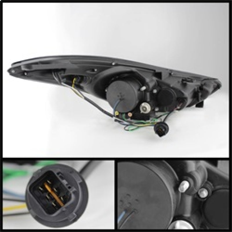 Spyder Hyundai Elantra 11-13 Projector Headlights LED Halo DRL Blk PRO-YD-HYELAN11-DRL-BK 5073662