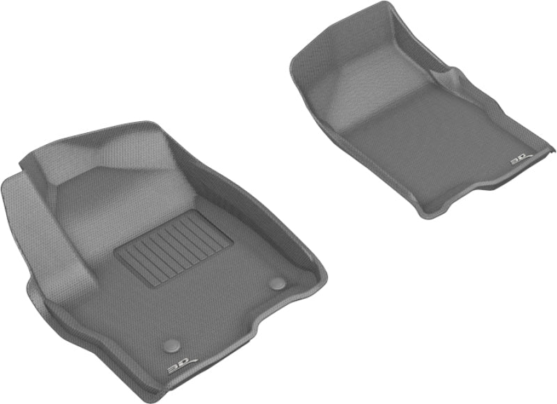 3D MAXpider 2019-2020 GMC/Chevrolet Sierra 1500/Silverado 1500 Kagu 1st Row Floormat - Gray L1GM02511501