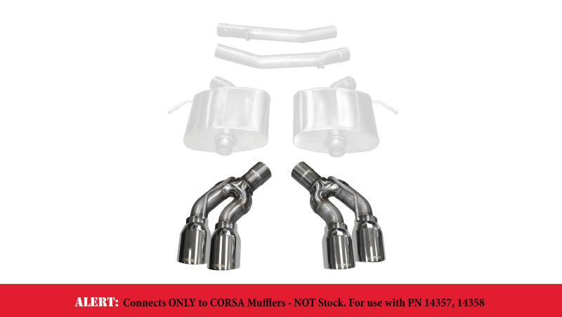 Corsa Performance Corsa 16-17 Cadillac CTS-V 2.75in Inlet/4.0in Outlet Polished Tip Kit