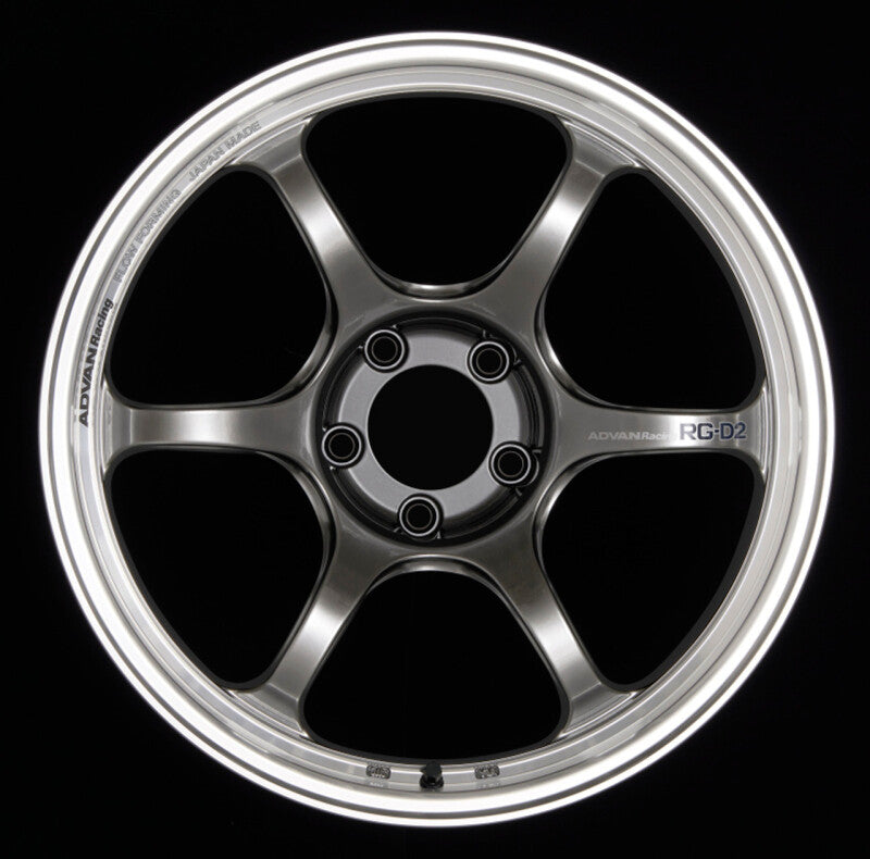 Advan RG-D2 18x9.5 +40mm 5-100 Machining & Racing Hyper Black Wheel YAT8J40DHB