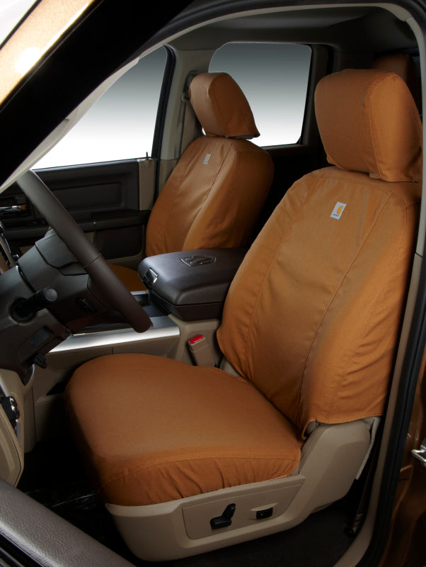 Covercraft 21-23 Nissan Pathfinder Carhartt SeatSaver Custom Second Row Seat Covers - Brown SSC8551CABN