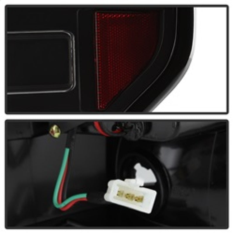 Spyder 09-14 Ford F150 V2 Light Bar LED Tail Lights - Black (ALT-YD-FF15009V2-LBLED-BK) 5084200