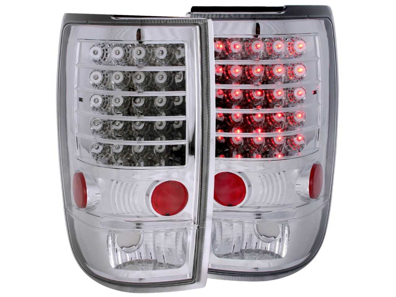 Anzo 1997-2002 Ford Expedition LED Tail lights Chrome
