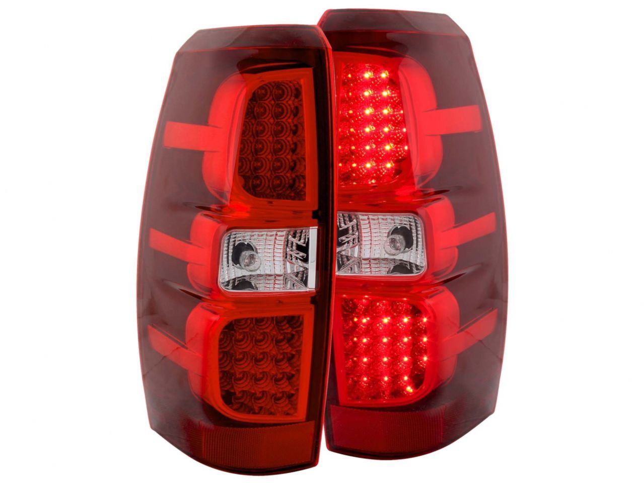 Anzo 2007-2013 Chevrolet Avalanche LED Taillights Red/Clear