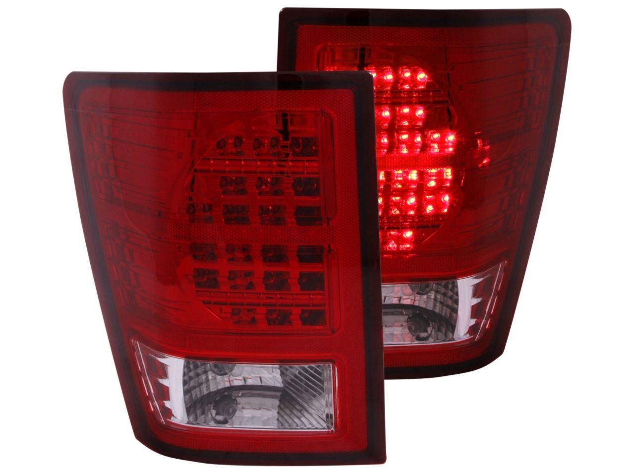 Anzo 2007-2010 Jeep Grand Cherokee LED Tail lights Red/Clear