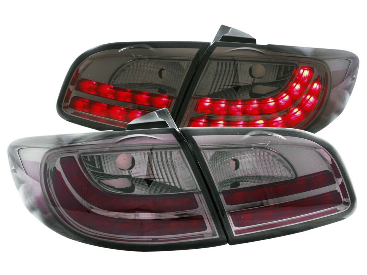 Anzo 2007-2012 Hyundai Santa Fe LED Tail lights Smoke 4pc