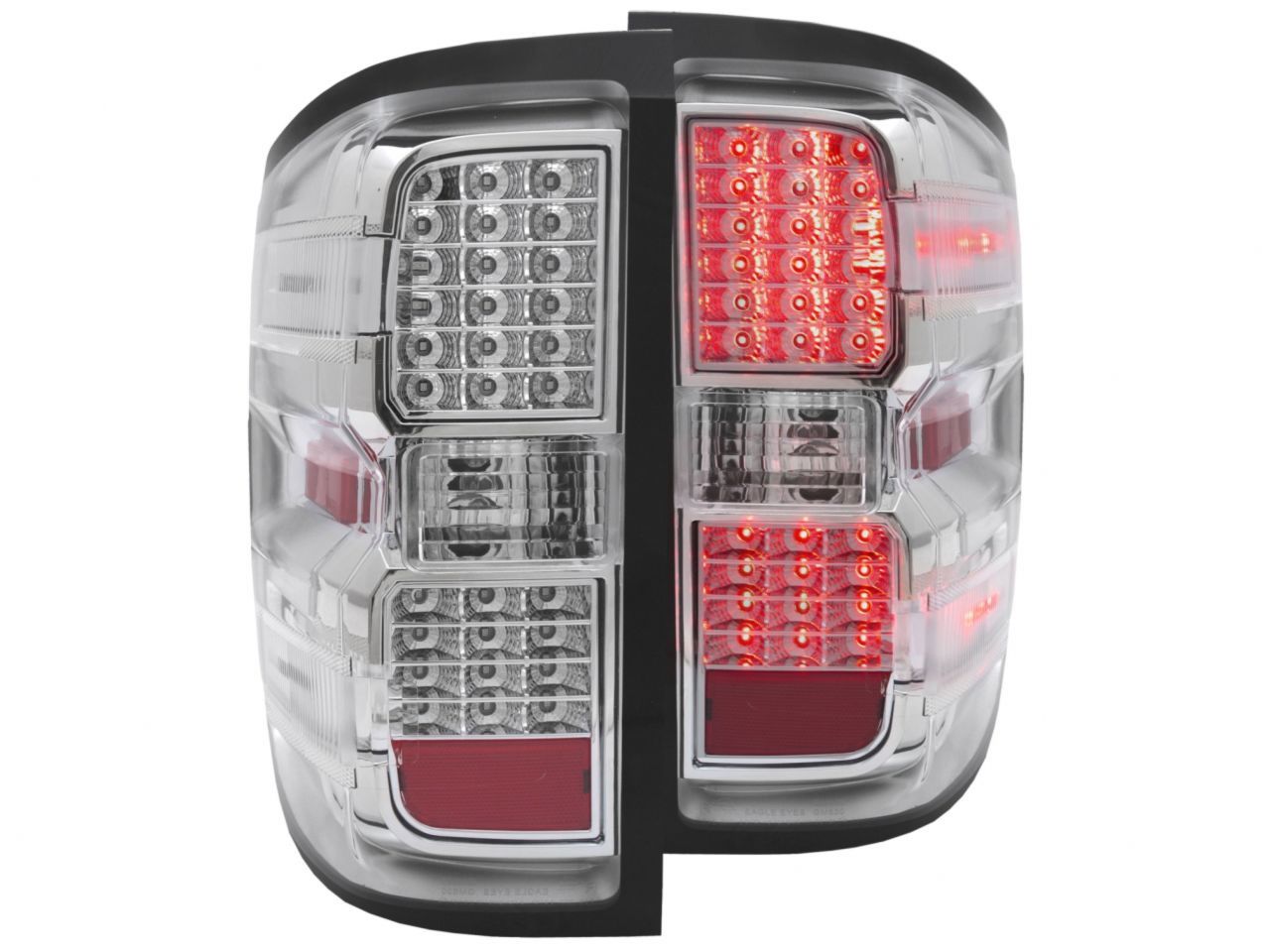 Anzo 2014-2016 Chevrolet Silverado LED Taillights Chrome