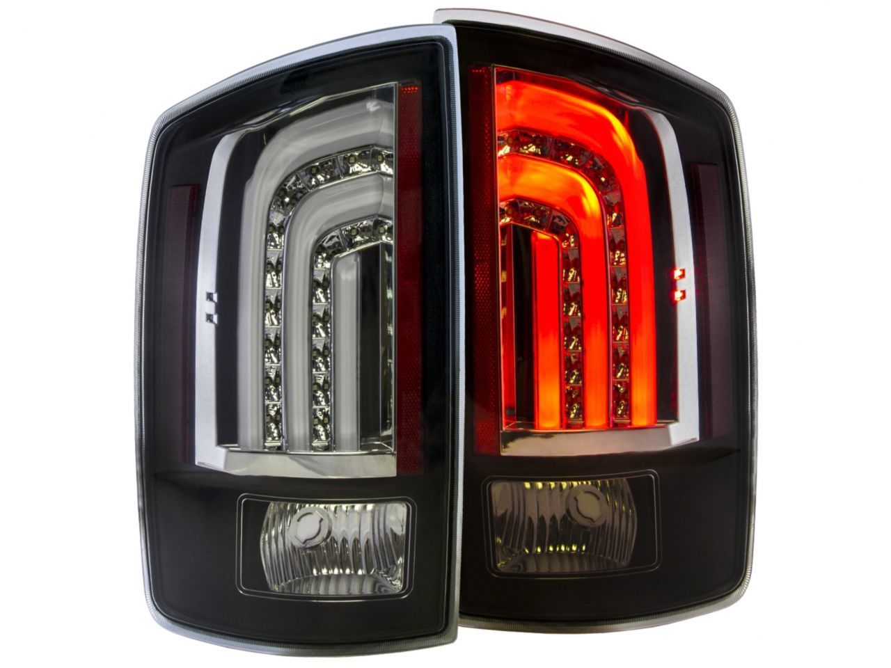Anzo 2006-2008 Dodge Ram 1500 LED Taillights Black G2