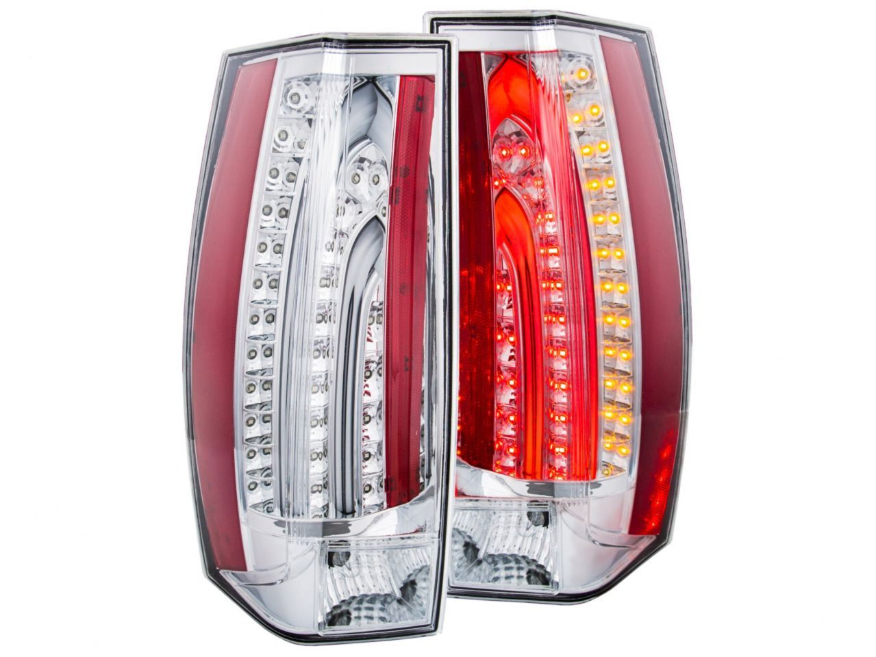 Anzo 2007-2014 Chevrolet Suburban LED Taillights Chrome G5 - Escalade Look
