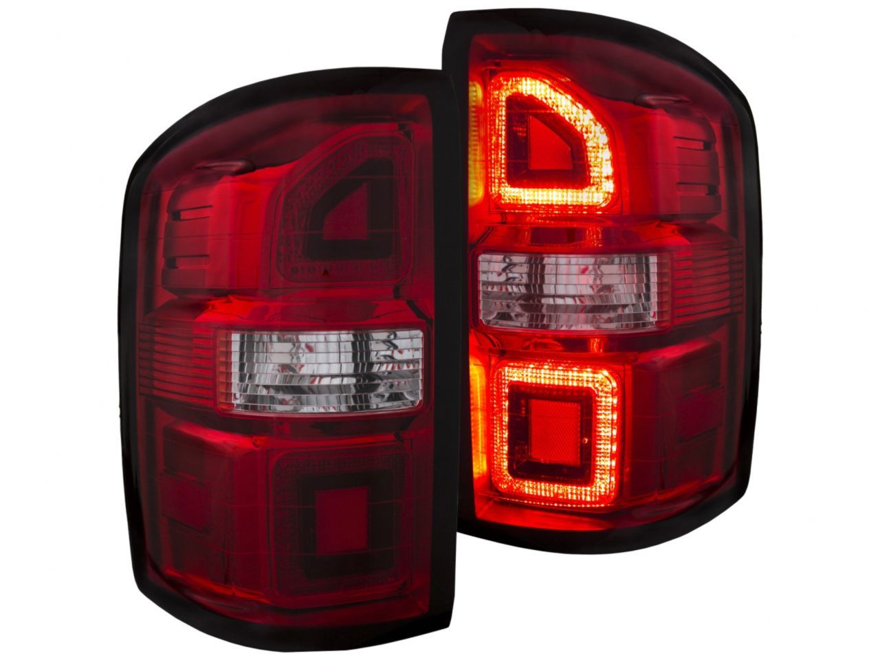 Anzo 2014-2015 Gmc Sierra LED Taillights Red/Clear G2