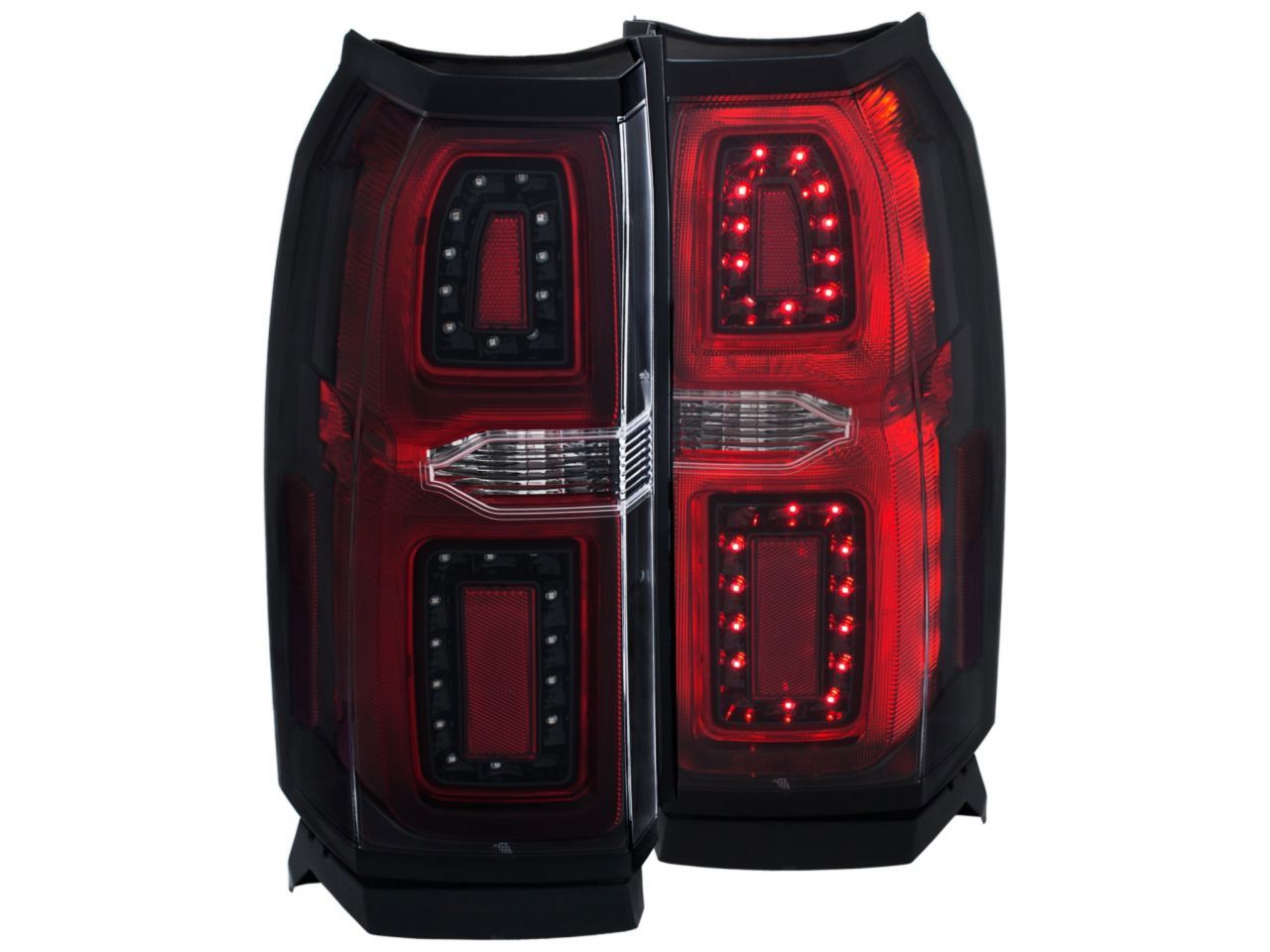 Anzo 2015-2016 Chevrolet Tahoe LED Taillights Black G2