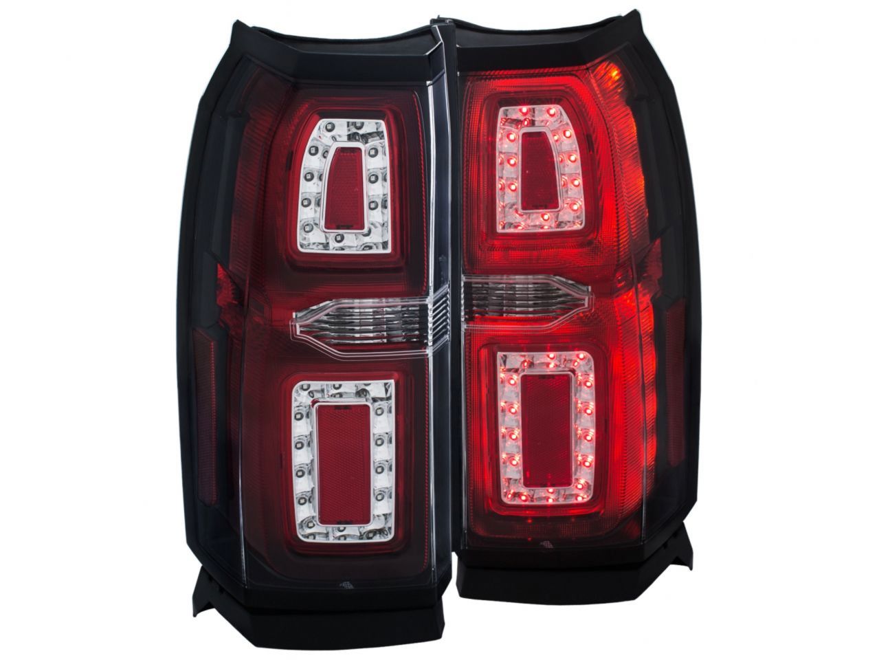 Anzo 2015-2016 Chevrolet Tahoe LED Taillights Chrome G2