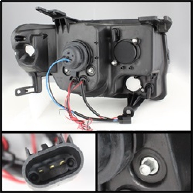 Spyder Ford Escape 08-12 Projector Headlights Halogen Model Only - DRL Chrome PRO-YD-FES08-DRL-C 5074232