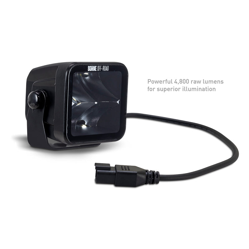 Borne Off-Road Light Pods (Kit of 2) 3x3 Spot BNLT-LP33-2S