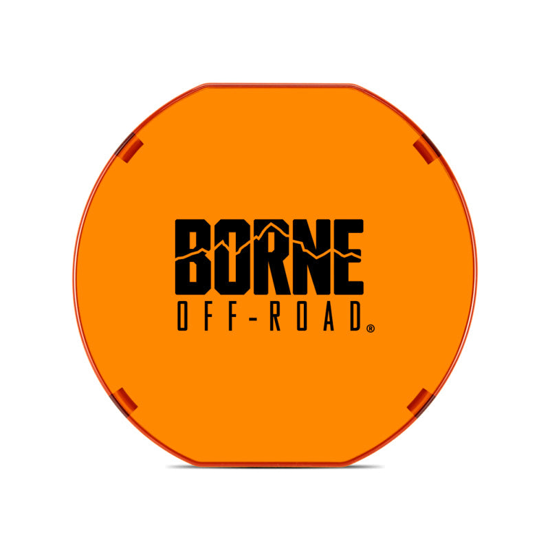 Borne Off-Road 7in Round Light Cover Amber BNLT-COV-RD7YL
