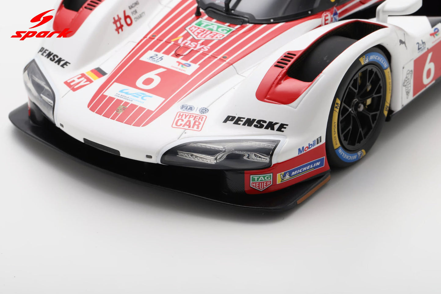 Spark Model Porsche 963 #6 Penske IMSA 2nd Le Mans 24hrs 2025 1:18 WITH DISPLAY
