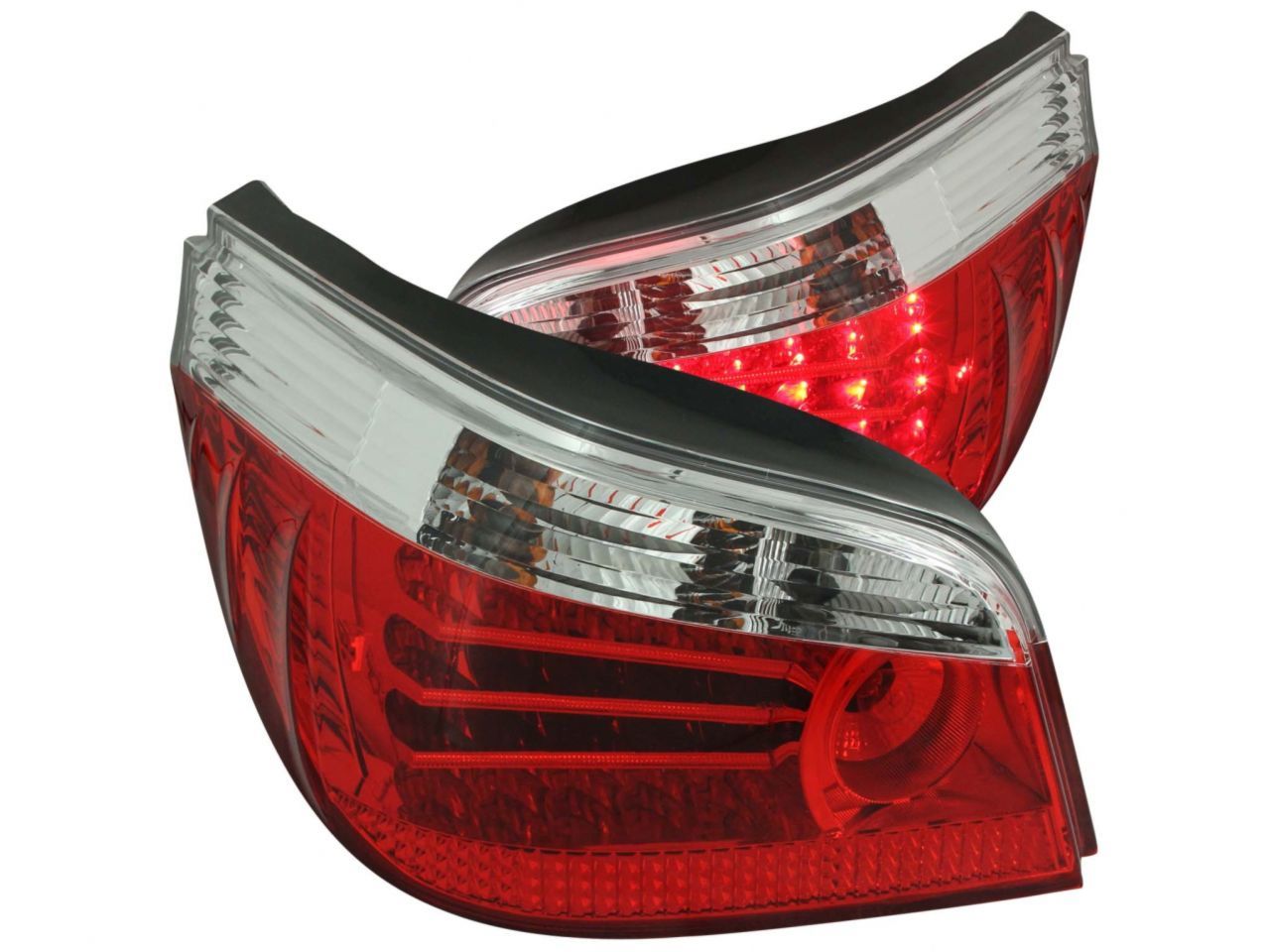 Anzo 2004-2007 BMW 5 Series E60 LED Tail lights Red/Clear