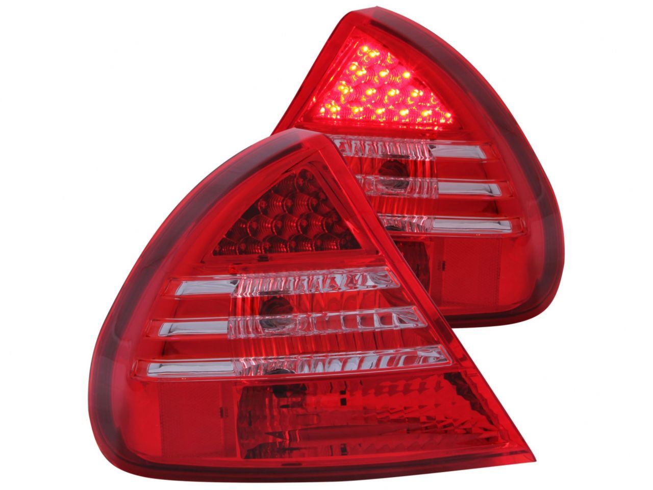 Anzo 1999-2002 Mitsubishi Mirage LED Tail lights Red/Clear