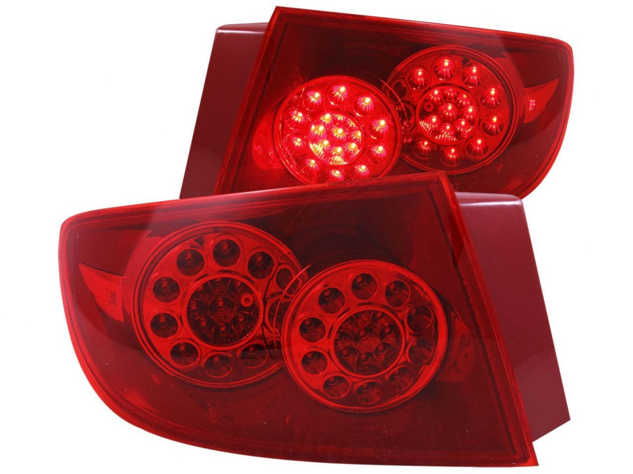 Anzo 2004-2008 Mazda 3 LED Tail lights Red