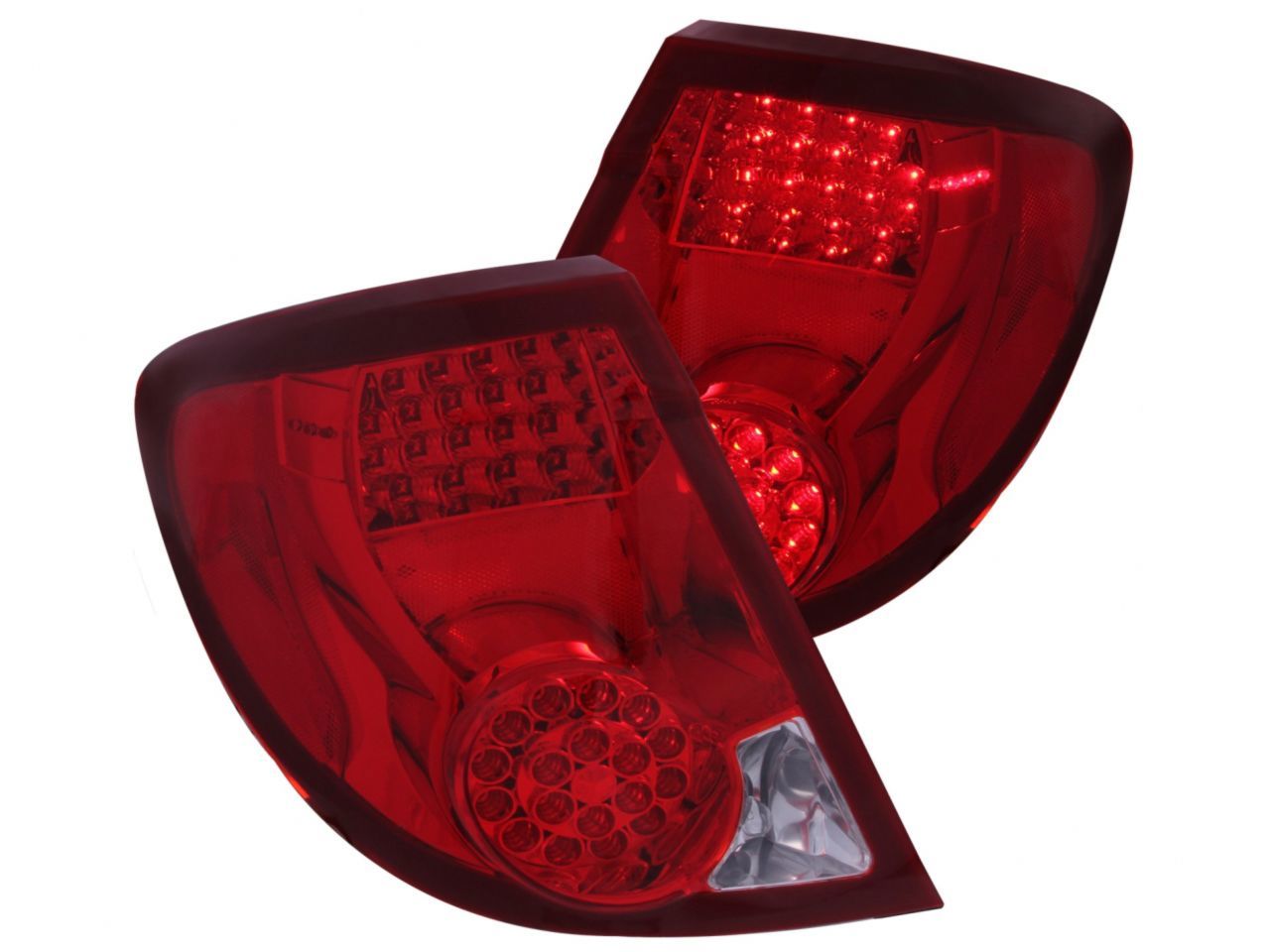 Anzo 2003-2007 Saturn Ion LED Tail lights Red/Clear