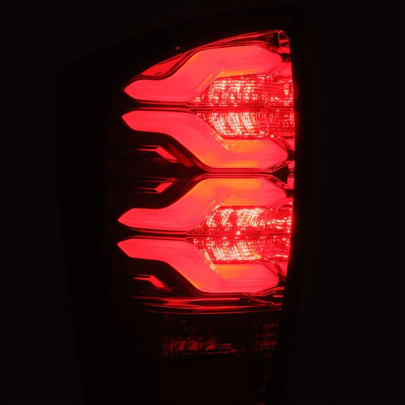 AlphaRex 16-20 Toyota Tacoma PRO-Series LED Tail Lights Jet Black 680010 *Discontinued