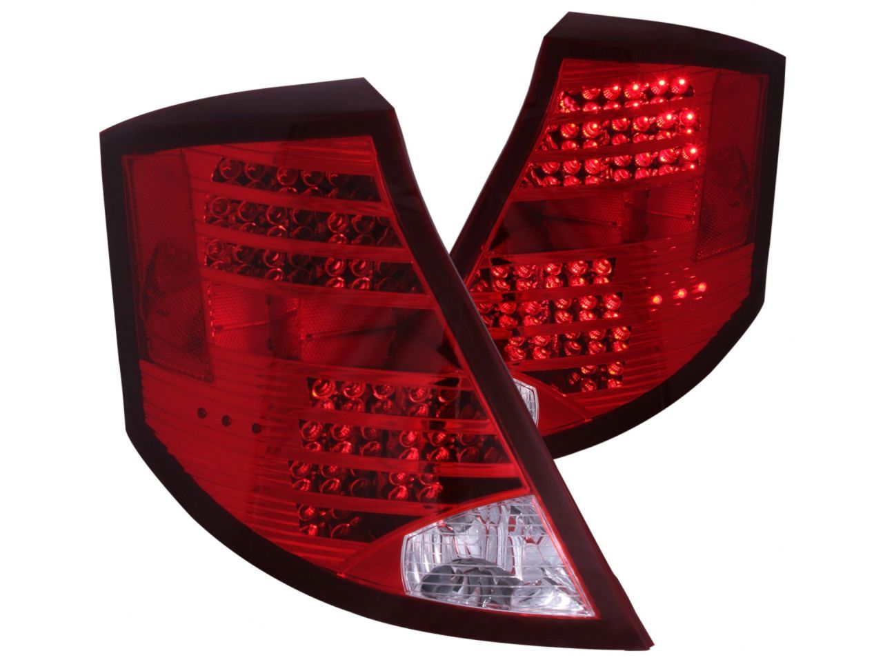 Anzo 2003-2007 Saturn Ion LED Tail lights Red/Clear