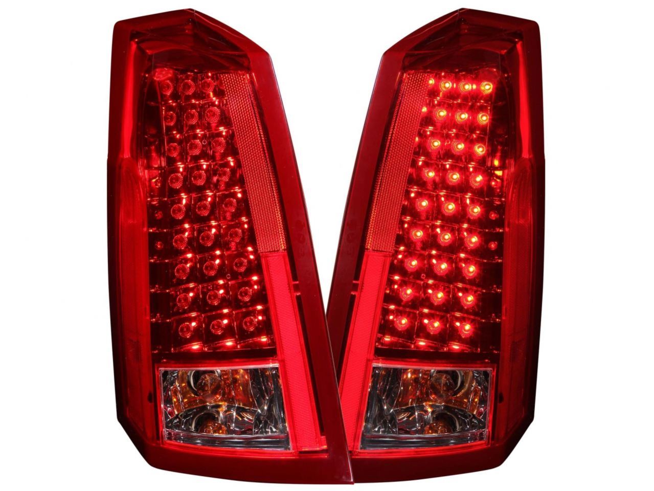 Anzo 2003-2007 Cadillac Cts LED Tail lights Red/Smoke