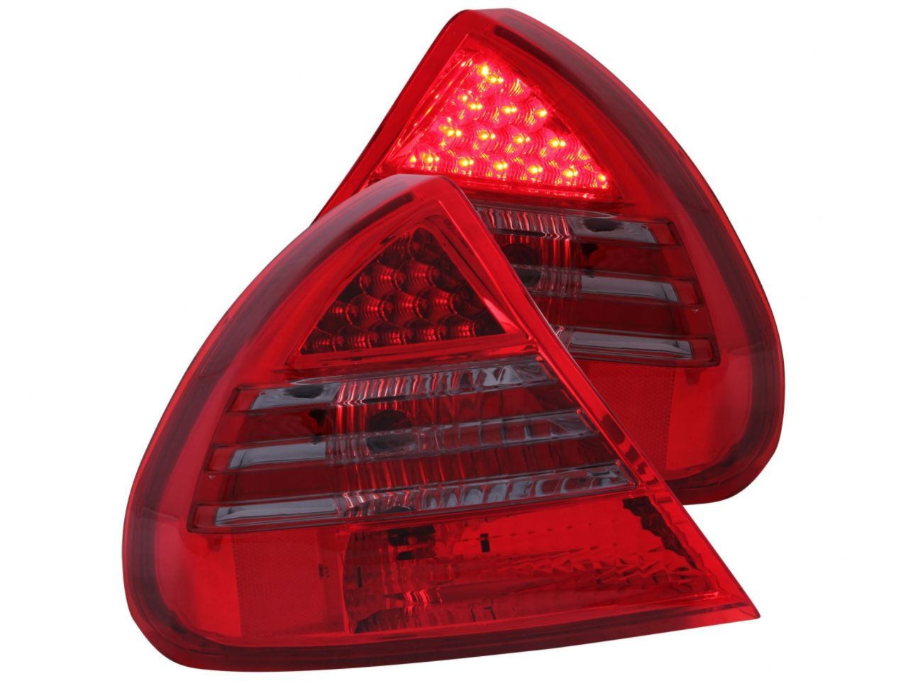 Anzo 1999-2002 Mitsubishi Mirage LED Taillights Red/Smoke