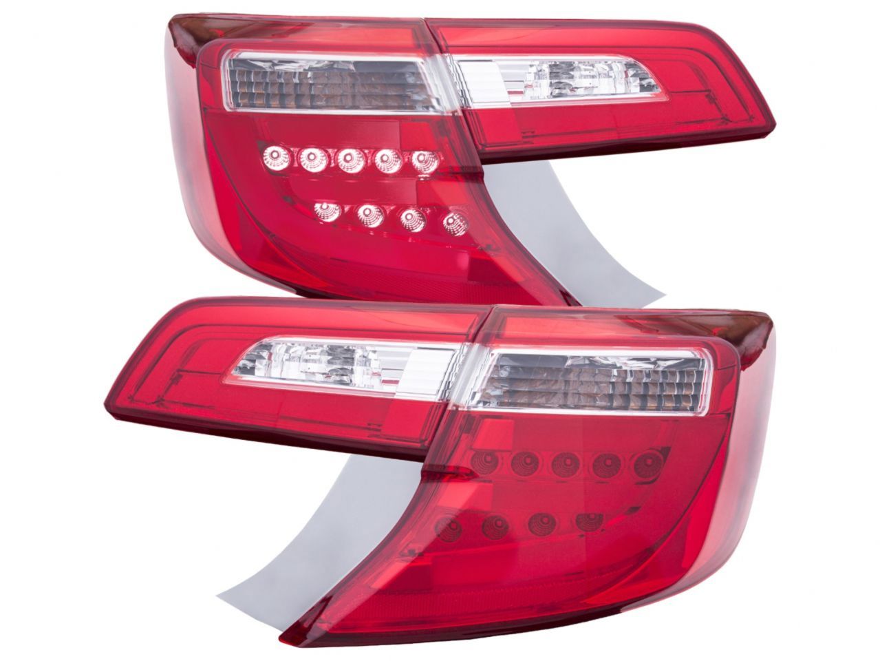 Anzo 2012-2014 Toyota Camry LED Taillights Red/Clear