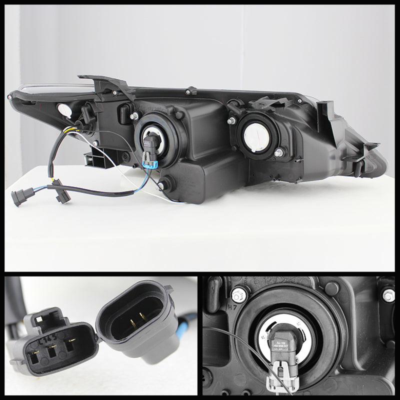 Spyder Toyota Camry 12-14 Projector Headlights DRL Blk High 9005 (Not Included PRO-YD-TCAM12-DRL-BK 5072658