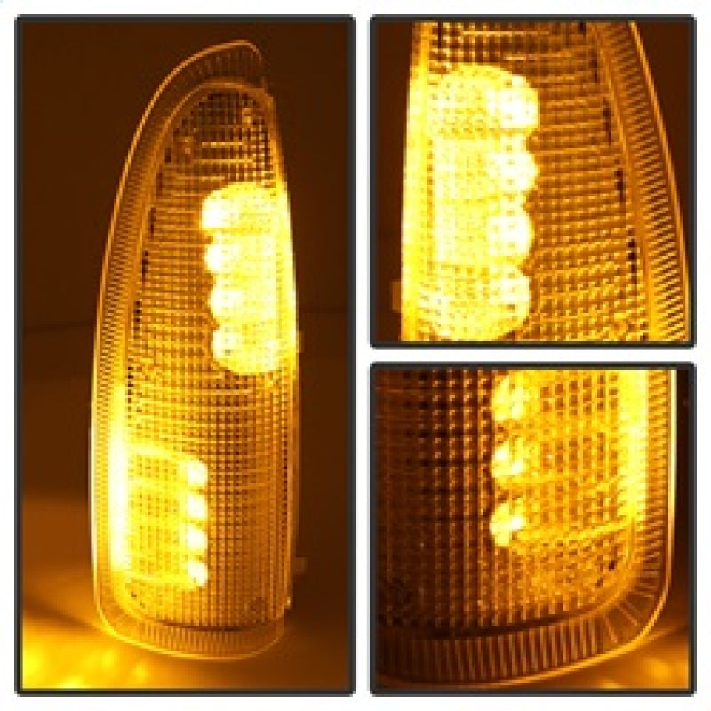 SPYDER xTune Ford Superduty F250-F650 03-07 Amber LED Mirror Signal Lens - Clear ACC-LED-FDSD99-MR-C 9924712
