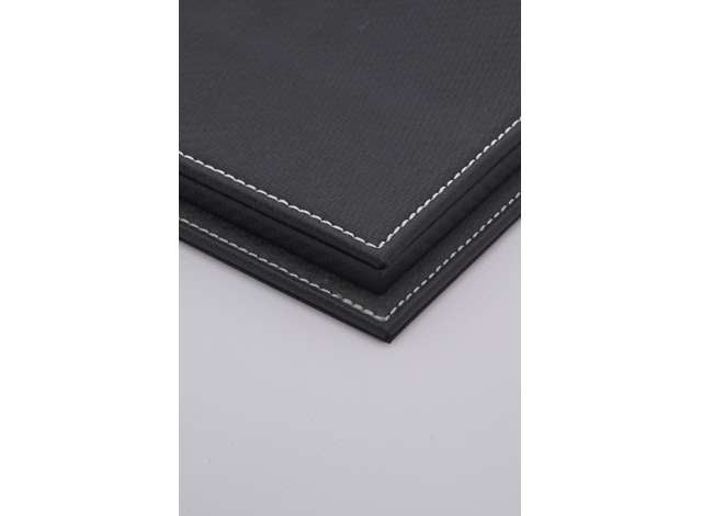 Atlantic Case Mulhouse Premium Acrylic Display Case w/ Black Carbon Leather Base w/ White Stitching 1:18