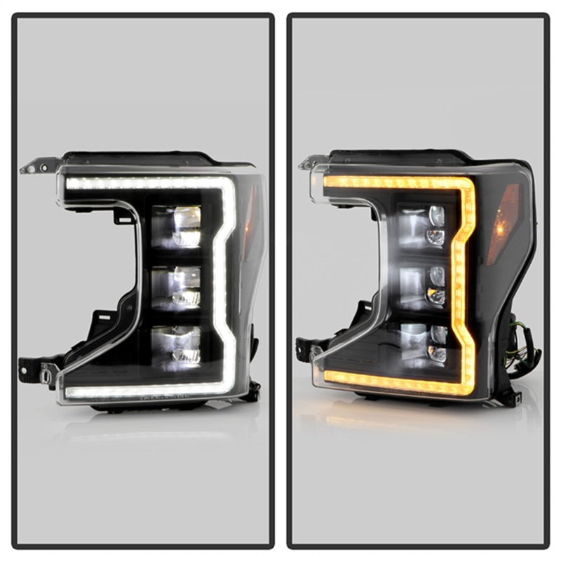 SPYDER Apex 20-22 Ford F250/F350 (Halogen) High-Power LED Headlights - Black PRO-YD-FS20HALAP-SEQ-BK 5088635