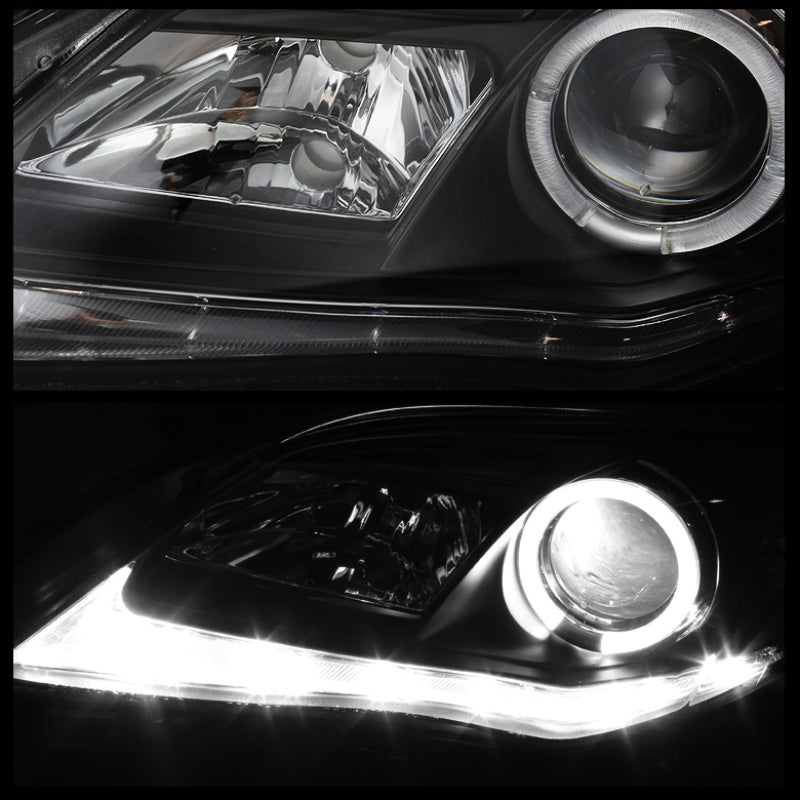 Spyder Toyota Corolla 11-13 Projector Headlights Halogen Model Only - DRL LED Blk PRO-YD-TC11-DRL-BK 5074263