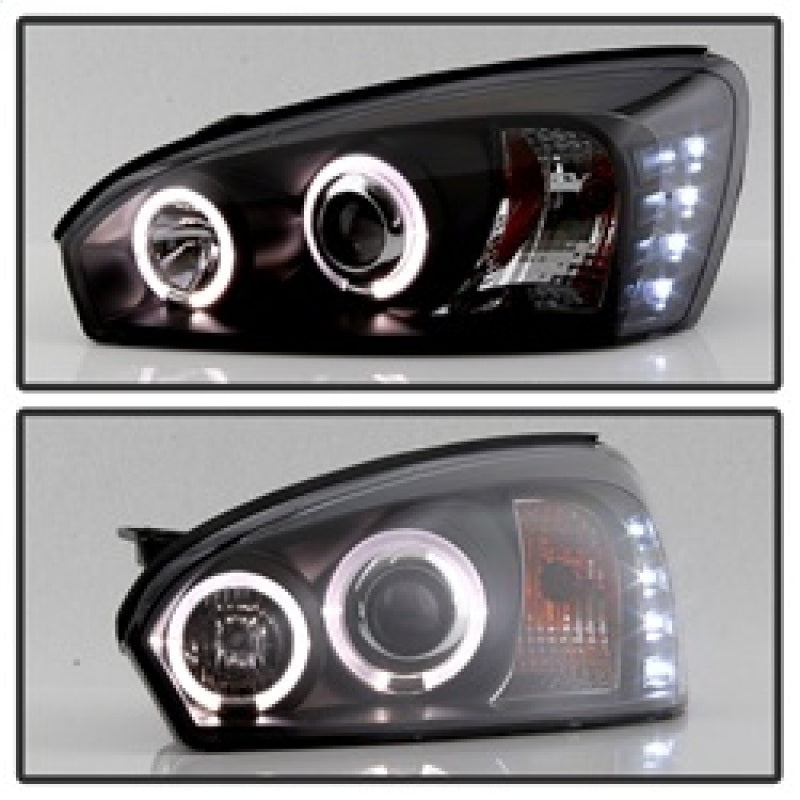 Spyder Chevy Malibu 04-07 Projector Headlights LED Halo LED Black High H1 Low H1 PRO-YD-CM04-HL-BK 5042675