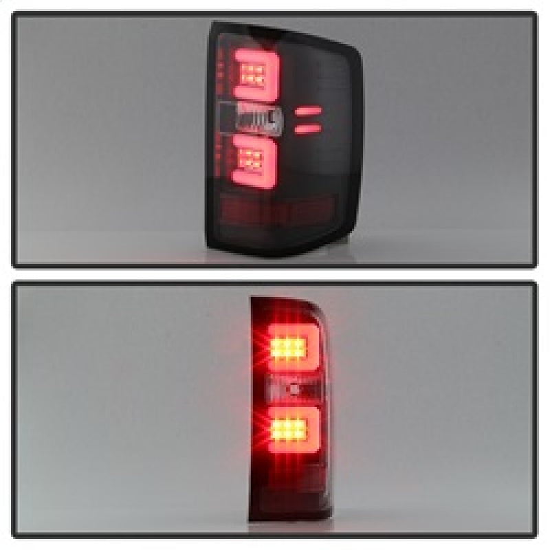 Spyder Chevy Silverado 2016-2017 Light Bar LED Tail Lights - Black ALT-YD-CS16-LED-BK 5083722