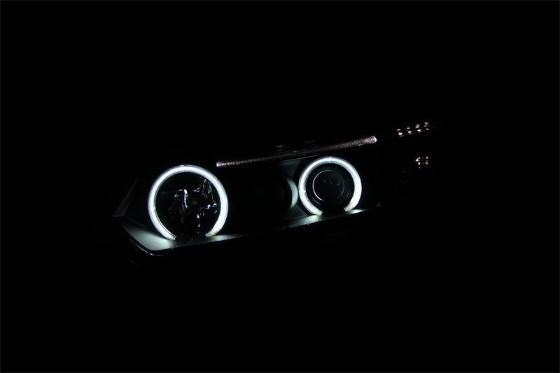 Anzo 2006-2011 Honda Civic Projector Headlights w/ Halo Black (CCFL)
